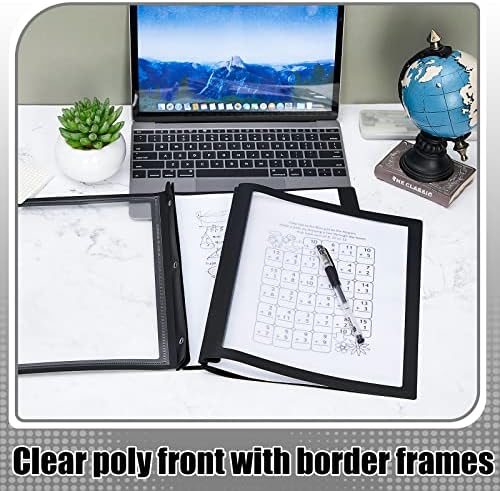Teling 50 Pcs Report Covers with 3 Prong Presentation Folders, Black - Image 4