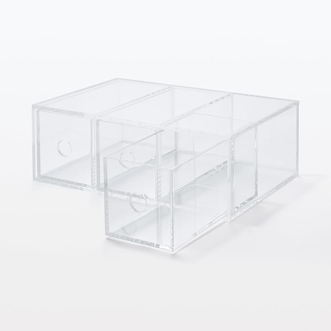 Muji Acrylic 3-Drawer Storage Box, 8.7 cm Width x 17 cm Depth x 25.2 cm Height - Image 7