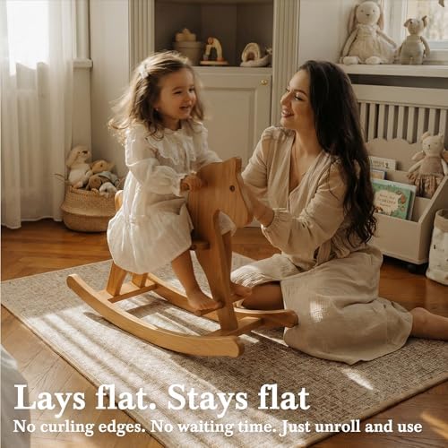 Aothia Textilene Chair Mat for Hardwood Floors - Heavy Duty Non-Slip Desk Floor Protector, Durable PVC & Polyester Blend, Easy to Clean, Ideal for Home Office (36"x47", Brown Beige) - Image 3