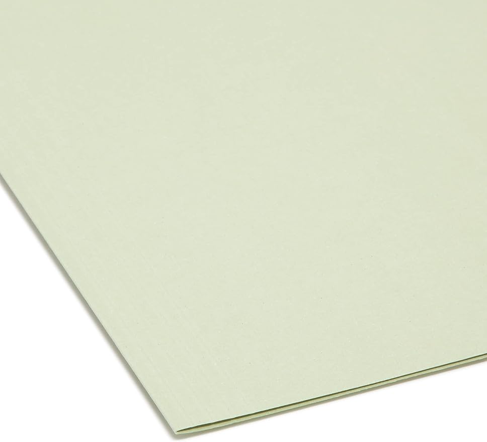 Smead Erasable FasTab Hanging File Folder, 1/3-Cut Built-in Tab, Letter Size, Moss, 20 per Box (64032) - Image 6