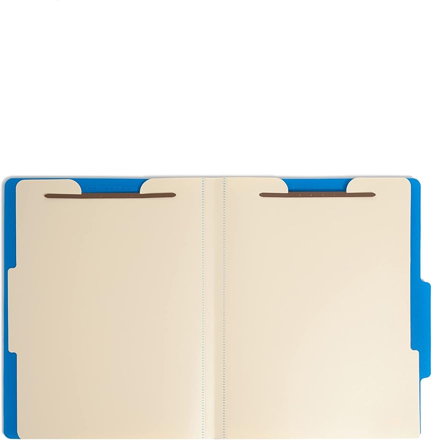 Smead Poly Classification Folder, 2 Dividers, 2" Expansion, 2/5-Cut Tab, Letter Size, Blue, 10 per Box (14045) - Image 3