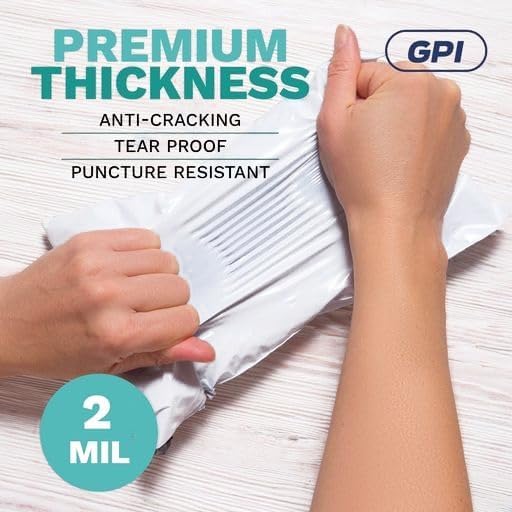 24" X 24" Extra Large Poly Mailers, 500 Count White Polymailer Shipping Envelopes for Clothes 2 Mil Unpadded Waterproof Opaque Self-Seal Poly Bags with Tear/Puncture Proof Adhesive Strip - Image 4