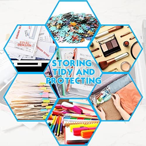 Zhehao 100 Pcs A4 Mesh Zipper Pouch Bag Bulk with Zipper - Image 5