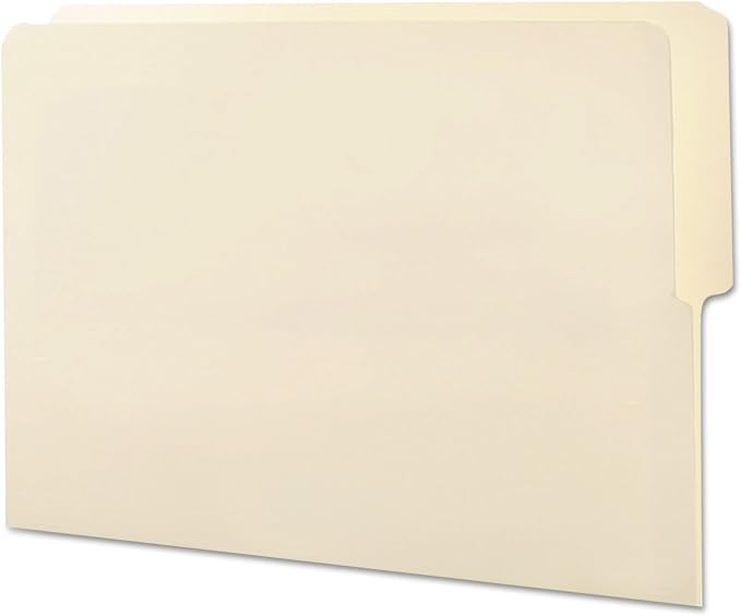 Smead End Tab File Folder, Shelf-Master Reinforced 1/2-Cut Tab Top Position, Letter Size, Manila, 100 per Box (24127) by SMEAD