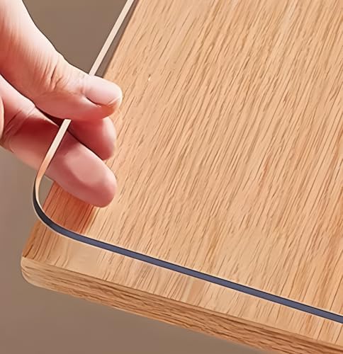 Clear Table Cover Protector,1.5mmClear Desk Mat,Vinyl Desk Pad Protector Top of Desks,37"x73"PVC Plastic Table Covers for Kitchen Office Desktop Non-Slip Heat Resistant by Unknown