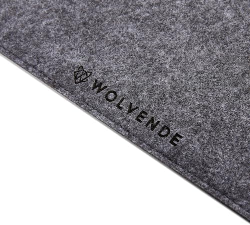 Premium Felt Desk Mat | Large 15.75" x 36" | Multifunctional Desk Pad for Home Office | Mid Gray - Image 4