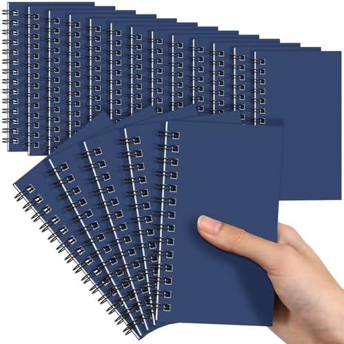 Jutom 18 Pcs Small Spiral Notebook Memo Pad 3x5, Dark Blue by Jutom