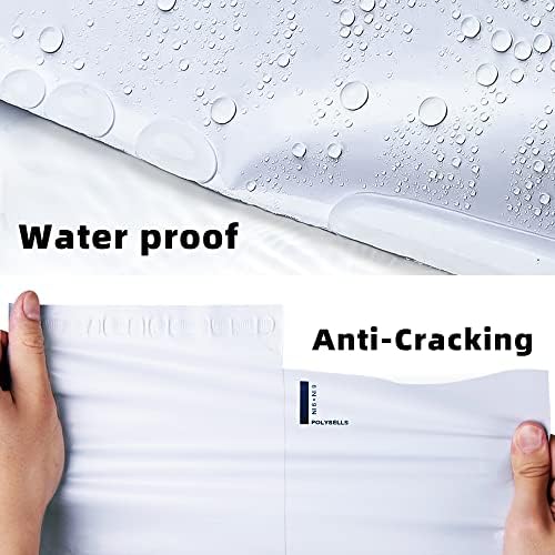 POLYSELLS 500 Pcs 12x15.5 Inch White Poly Mailers Shipping Envelopes, Strong Adhesive Sealing, Waterproof, and Tear-resistant Postal Mailing Bags for Clothing, Books, and Accessories - Image 4