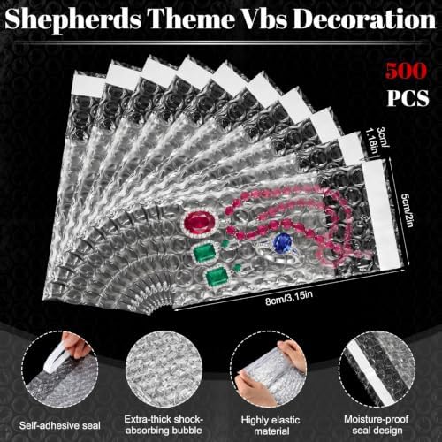 Frienda 500 Pcs Self Adhesive Bubble Bags Packing Pouches, 2" X 3.15" - Image 2
