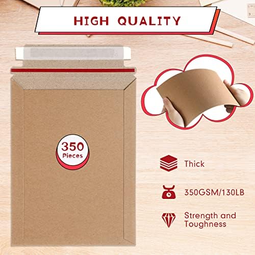 Fainne 400 Pieces 6x8 Rigid Photo Mailers, Cardboard Keep Flat - Image 2