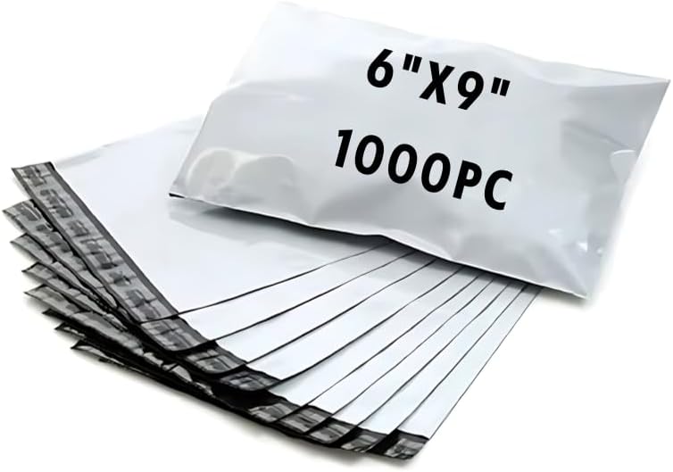 Poly Mailers 6"x9" Inches 1000 Pack Self Self Adhesive Shipping Bags for Clothing Poly Package Bags Lightweight & Waterproof by IPACKNOW
