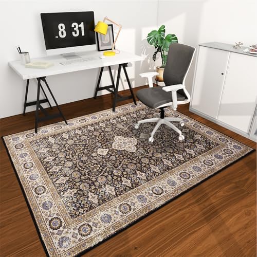 Office Chair Mat for Hardwood Floor, 72"x48" Easy Glide Computer Desk Mat Protector for Rolling Chair Under Desk Rug Nonslip Backing, Machine Wash, (Modern) by CHAKME
