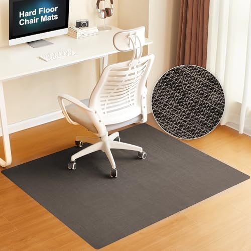 BAGAIL Office Chair Mat for Hardwood Floor, 45"x53" Heavy Duty Computer Chair Mat - Fast Flat & Smooth Glide - Non-Slip Desk Chair Floor Protector for Home Office - Dark Brown by BAGAILBASICS