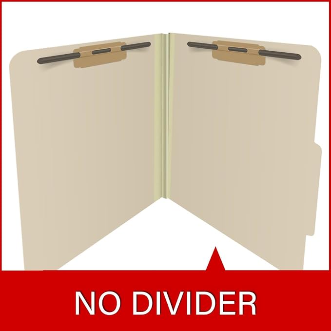Top Tab Pressboard Folders, Letter Size, 2" exp, Fasteners Pos #1 & #3, Manila (Box of 25) - Image 8