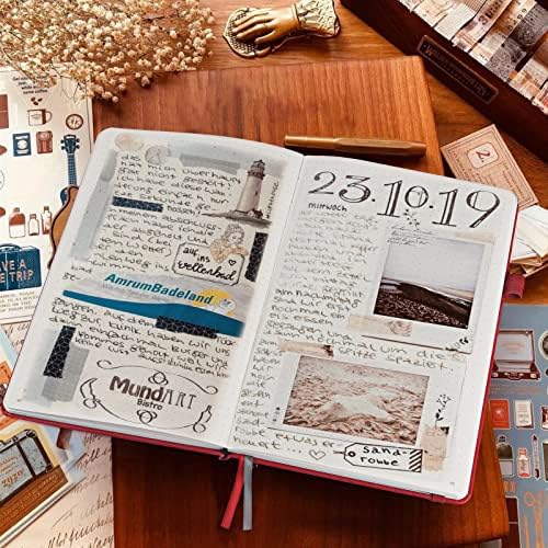 Hardcover Leather Dotted Journal Notebook, 120GSM Thick Paper,Numbered Page - Image 5