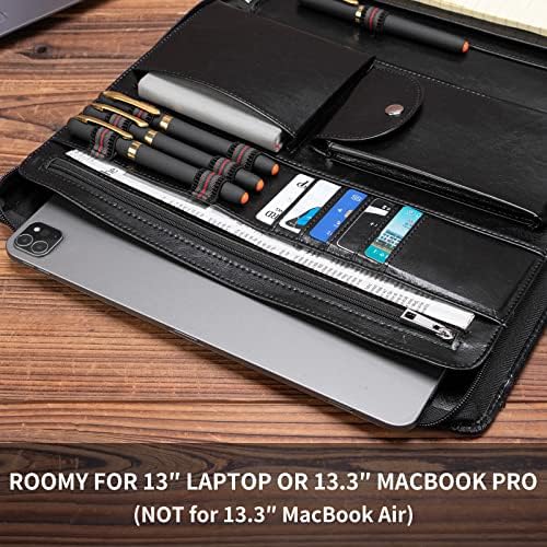 Vegan Leather Portfolio with Front Pocket for 8.5 x 11" Legal Pad - Image 5