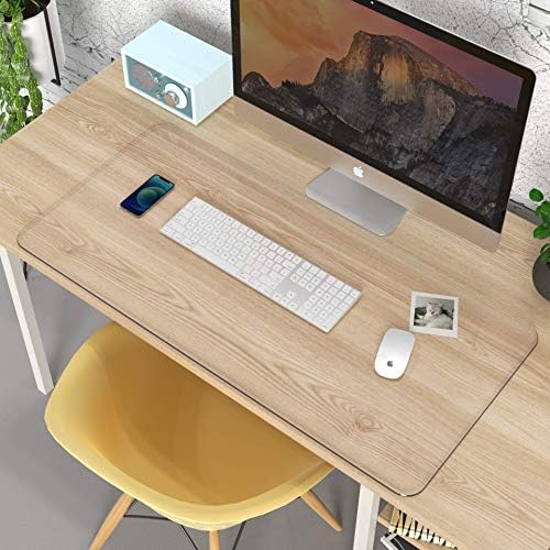 Oterri Clear Writing Desk Pad, 23.6’’x13.7” Heat Resistant Waterproof PVC Round Edge Durable Desk Protect Mat, Anti-Static Writing Mat Table Protector - Image 6