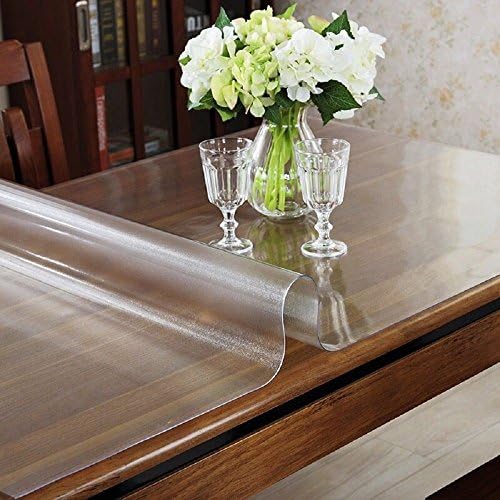LovePads Frosted Table Cover Protector 36 x 62 in, 1.5mm Thick Plastic Mat by LovePads