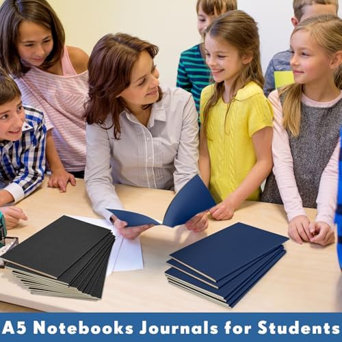 Mimorou 100 Pcs A5 Journals Notebooks Bulk,Black,Navy,Lined - Image 6