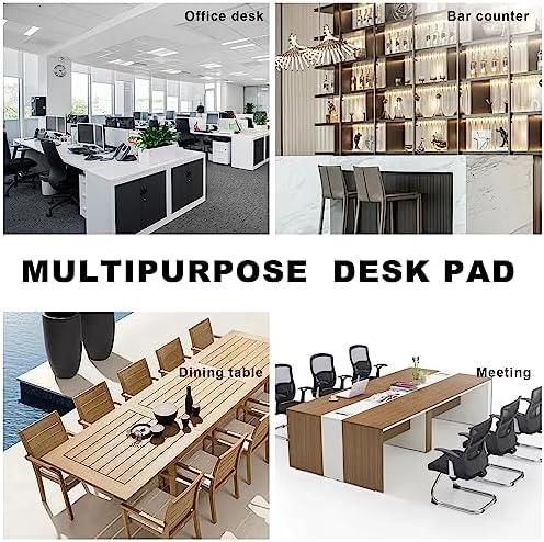 CENNBIE Leather Desk Pad Large, 71" x 27.5" Desk Mat Protector (Black) - Image 6