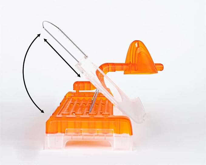 MemoScape Adjustable in-Line Document Holder for Typing | Reduces Neck Strain, Improves Focus, Boosts Desk Organization, and Workflow | Paper Holder Stand for Desk and Home Office - Orange (VUR 4060) - Image 2