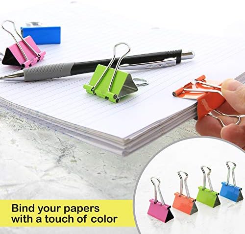 BAZIC Products Assorted Size Binder Clips, Assorted Colors, 12 Ct, 24-Box - Image 5