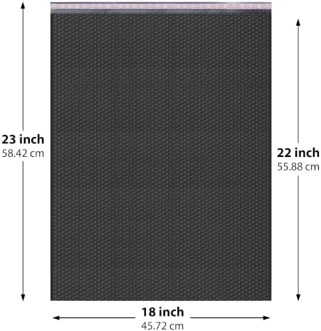 Black Bubble Mailers 18x23, Poly Padded Envelopes #9, 50 Pack - Image 2