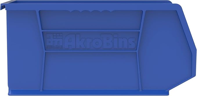 Akro-Mils 30240 AkroBins Plastic Storage Bins, 15"x8"x7", Blue, 12-Pack | Space-Saving Stackable Bins for Garage, Pantry, Craft Organization - Image 7