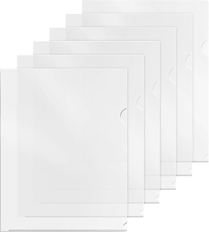 Dunwell Clear Folders for Documents, Plastic 8.5x11 File Sleeves, 36 Pack | Document Protection, Filing, Storage, Organization, Transparent Pockets, Durable Letter Size Holder - Image 9