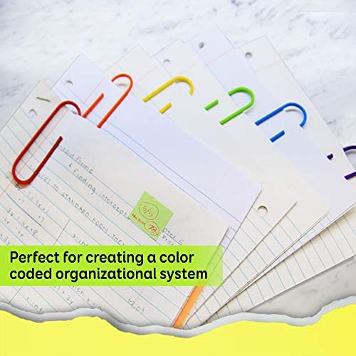 BAZIC Products Mega Paper Clips, Assorted Colors, 100 mm, 10 Ct - Image 3
