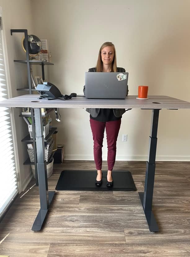 ApexDesk Non-Slip Anti Fatigue Standing Desk Mat for Home and Office - 20 x 39 x 3/4" (Black) - Image 5
