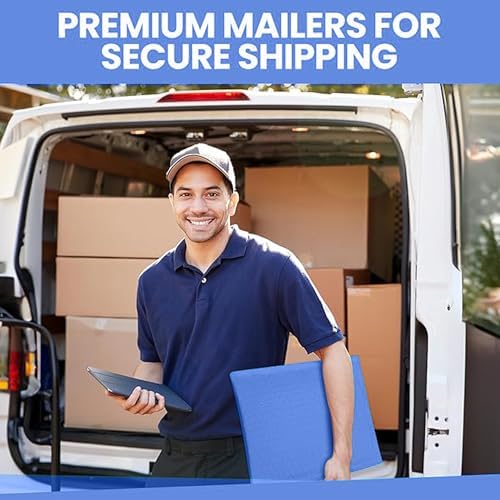 Royal Blue Bubble Mailers 14.50x20, Poly Padded Envelopes #7, 15 Pack - Image 6