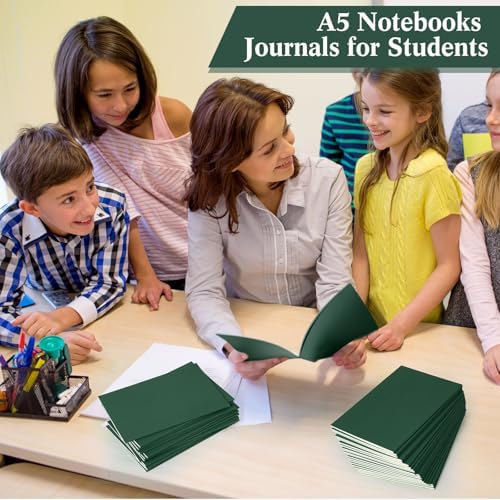 Mimorou 100 Pcs A5 Journals Notebooks Bulk,Green,Lined - Image 6