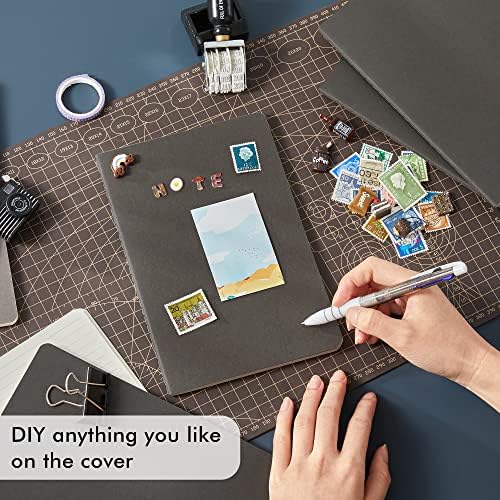 feela 36 Pack Soft Cover Journal Bulk, Lined Blank Travel Journal for Women Men Writing, Notebooks College Ruled for Work, Note Taking Notebook School Business Supplies, 8.2” x 5.5”, A5, Gray - Image 4