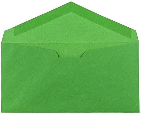 JAM PAPER Monarch Colored Envelopes - 3 7/8 x 7 1/2 - Green Recycled - 50/Pack - Image 2