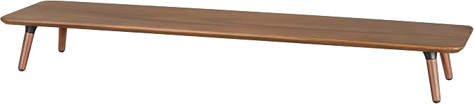 Desk Shelf for Top of Desk (Mahogany) Mid Century Modern Monitor Stand (39.37 × 9.45 × 4.72 inches) - Image 8