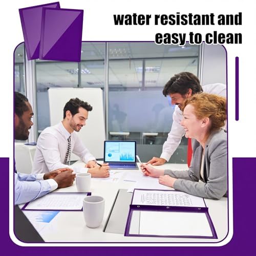 Teling 24 Pcs Report Covers with 3 Prong Presentation Folders, Dark Purple - Image 5