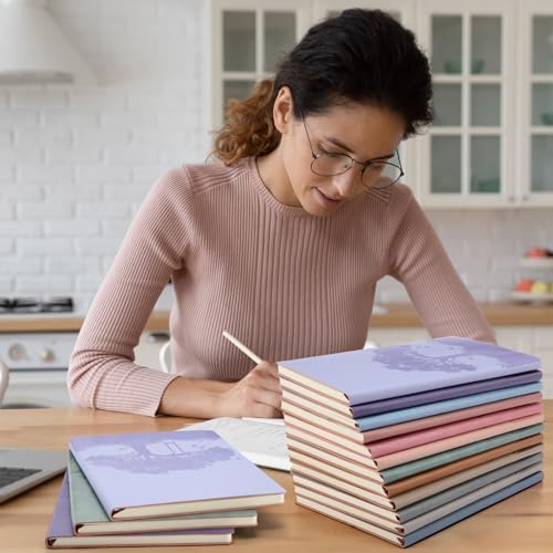 TaoBary A5 PU Leather Journals Bulk Colorful Tree Journal Notebook Soft Leather Cover Lined Ruled Writing Notebook for Back to School Office Group Team Volunteer(Classic Colors,24 Pcs) - Image 5