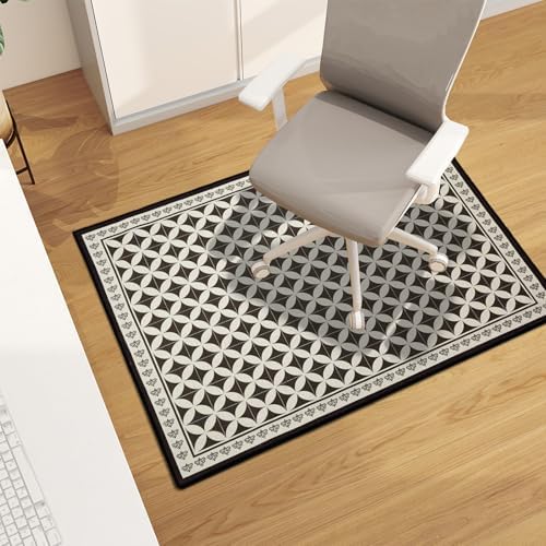 Office Chair Mat for Hardwood Floor, 48"x36" Easy Glide Computer Desk Mat Protector for Rolling Chair Under Desk Rug Nonslip Backing, Machine Wash (Modern) by CHAKME