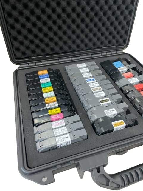Protective Custom Label Tape Carrying Case for TZe P-Touch Tapes - Holds up to 39 Tapes. - Image 5