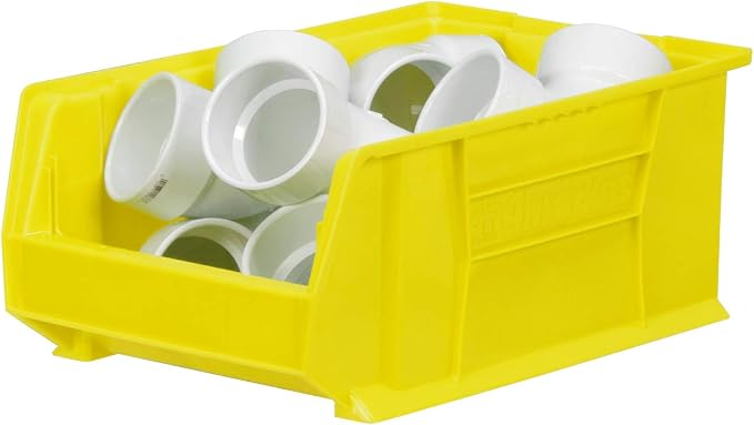 Akro-Mils 30281 Super-Size AkroBins Plastic Storage Bins, Space-Saving Stackable Bins for Garage, Classroom, Warehouse Organization, 20" L x 12" W x 8" H, Yellow, 3-Pack - Image 6