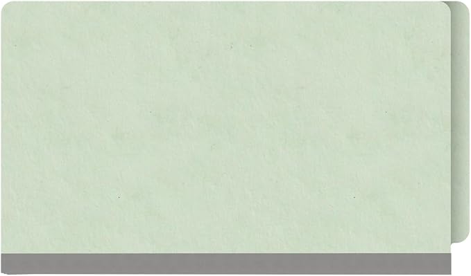 Ecom Folders End Tab Pressboard File Folders | Legal Size 25 Pt Stock with 2" Tyvek Expansion | Full Cut Tabs for Medical Charts, Legal Documents & Office Records | Pale Green, Box of 25 - Image 3