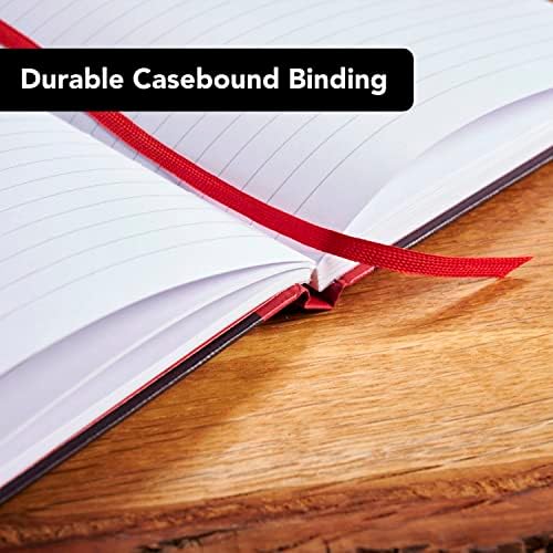 Black n' Red‭ Notebooks, Business Journals, 2 Pack, 8-/4" x 5-7/8", 96 Sheets, Ruled, Optik Paper, Hardcover, Casebound, Black (400163207)‬‬‬‬‬‬ - Image 4
