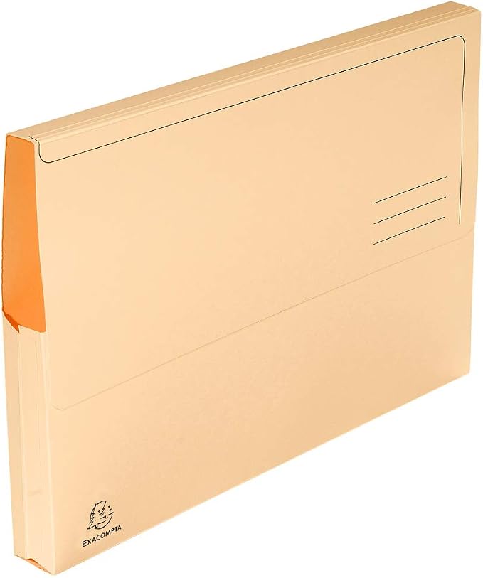Exacompta - Ref 47970E - Super Pocket Wallets - 245 x 325mm in Size, Suitable for A4 Documents, 30mm Expanding Gusset, 210gsm Midweight Manilla - Assorted Colours (Pack of 10) - Image 7