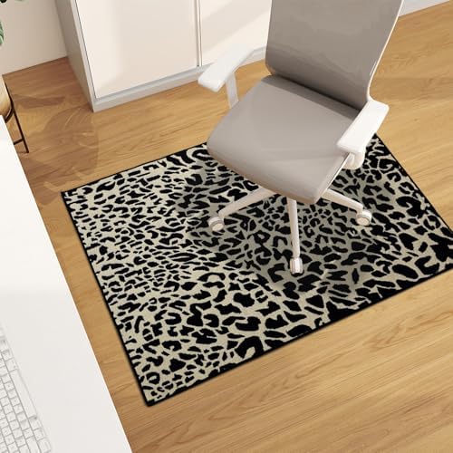 Office Chair Mat for Hardwood Floor, 48"x36" Easy Glide Computer Desk Mat Protector for Rolling Chair Under Desk Rug Nonslip Backing, Machine Wash, (Modern) by CHAKME