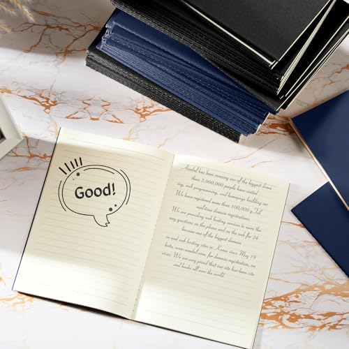 Mimorou 100 Pcs A5 Journals Notebooks Bulk,Black,Navy,Lined - Image 5