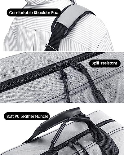 Zipper Binder 3 Inch 3 Ring with Shoulder Strap Multi-Pocket,Tough - Image 4