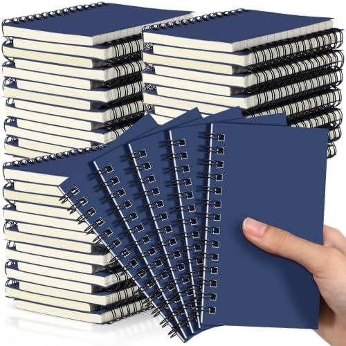 Jutom 54 Pcs Small Spiral Notebook Memo Pad 3x5, Dark Blue by Jutom