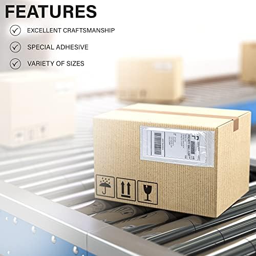 MT Products 6" x 9" Clear Packing List Envelopes - 50 Pack - Self-Adhesive Shipping Pouches with Press-Lock Seal - Reclosable Document Sleeves for Invoices & MSDS - Image 5