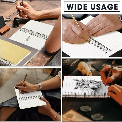 Jutom 18 Pcs Small Spiral Notebook Memo Pad 3x5, Glitter Gold - Image 5